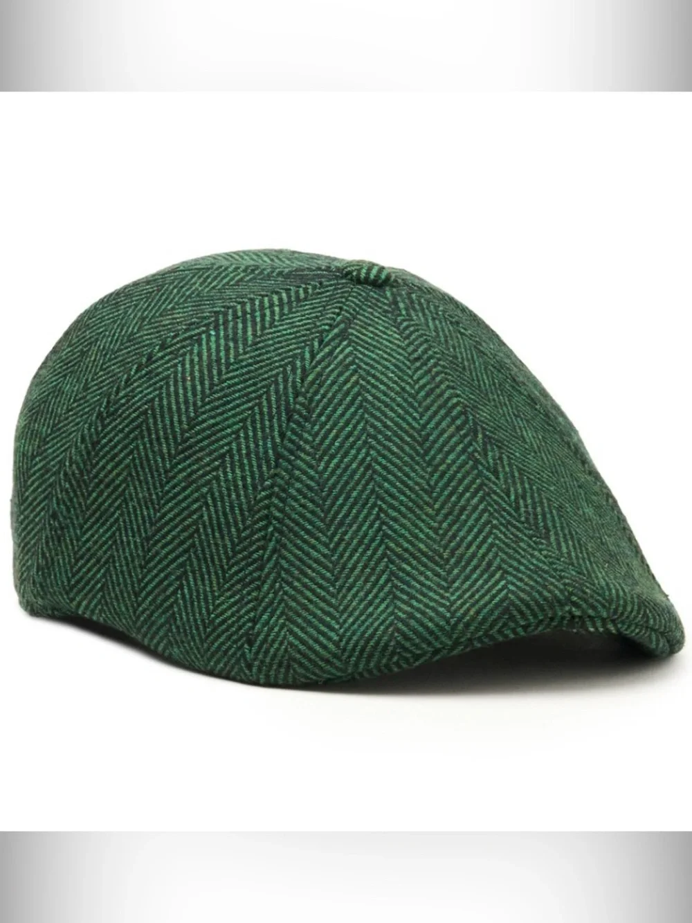 BOSTON SCALLEY: THE 8-PANEL IRISH - GREEN HERRINGBONE